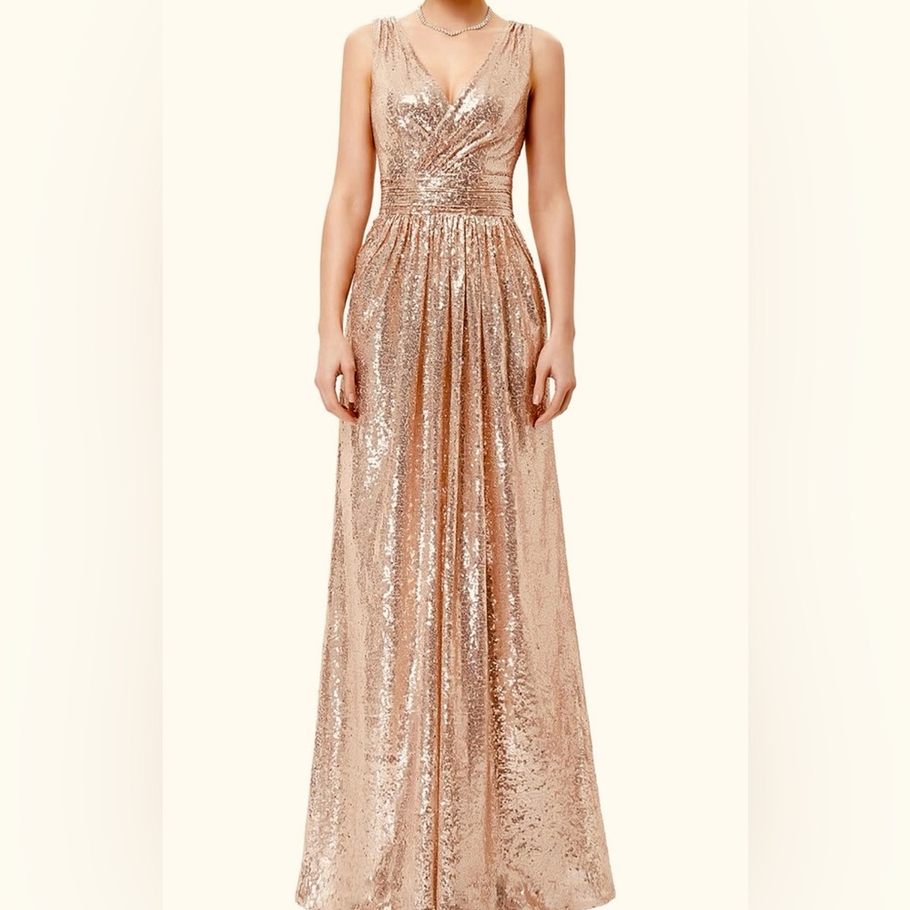 Kate Kasin rose gold dress